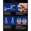 imageOrion Motor Tech R134a Quick Coupler Adapter Adjustable R134a Adapters and AC Hose Fittings HP and LP Connectors for R134a Car AC System Evacuation Recharging and More 14quot Flares Set of 2