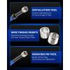 imageOrion Motor Tech Thread Repair Kit SAE and Metric Helicoil Repair Kit with HSS Drill Bits Inserts Taps Break Off Tools Rethreading Tools in 14quot 516quot 38quot 716quot 12quot ampamp M5 M6 M8 M10 M12 SizesSAE Set