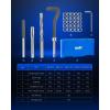 imageOrion Motor Tech Thread Repair Kit SAE and Metric Helicoil Repair Kit with HSS Drill Bits Inserts Taps Break Off Tools Rethreading Tools in 14quot 516quot 38quot 716quot 12quot ampamp M5 M6 M8 M10 M12 SizesMetric Set