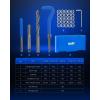 imageOrion Motor Tech Thread Repair Kit SAE and Metric Helicoil Repair Kit with HSS Drill Bits Inserts Taps Break Off Tools Rethreading Tools in 14quot 516quot 38quot 716quot 12quot ampamp M5 M6 M8 M10 M12 SizesSAE Set