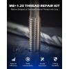 imageOrion Motor Tech Thread Repair Kit SAE and Metric Helicoil Repair Kit with HSS Drill Bits Inserts Taps Break Off Tools Rethreading Tools in 14quot 516quot 38quot 716quot 12quot ampamp M5 M6 M8 M10 M12 SizesM8125