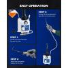 imageOrion Motor Tech Transmission Fluid Pump 3L Transmission Filler Pump with 12pc ATF Aluminum Adapters Manual Transmission Fluid Transfer Pump with Pressure Gauge Transmission Dispenser Oil Pump Tool