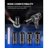 imageOrion Motor Tech Twist Socket Tool Set 12quot Drive 5pc Nut and Bolt Extractor Set Rounded Bolt ampamp Stripped Lug Nut Remover Tool Kit