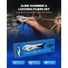 imageOrion Motor Tech Vise Grip Slide Hammer 98 in Locking Pliers 2 lb Slide Hammer with Quick Release Swivel Connector Locking Pliers Slide Hammer Set for Nail Bolt Pin Seal CV Axle Removal