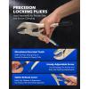 imageOrion Motor Tech Vise Grip Slide Hammer 98 in Locking Pliers 2 lb Slide Hammer with Quick Release Swivel Connector Locking Pliers Slide Hammer Set for Nail Bolt Pin Seal CV Axle Removal