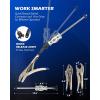 imageOrion Motor Tech Vise Grip Slide Hammer 98 in Locking Pliers 2 lb Slide Hammer with Quick Release Swivel Connector Locking Pliers Slide Hammer Set for Nail Bolt Pin Seal CV Axle Removal