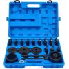 imageOrion Motor Tech Wheel Bearing Press Kit for Front Wheel Drive Bearing Removal ampamp Installation 24pc Wheel Bearing Puller Tool Set with Sliding Screws Universal Bushings Sleeves Storage Caseblue