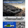 imageRunning Boards Compatible with 20152025 Ford F150 20172024 F250 F350 Super Duty SuperCrew Cab Two Stairs BoltOn Side Steps Steel with TripleShield AntiCorrosion Technology