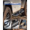 imageRunning Boards Compatible with 20152025 Ford F150 20172024 F250 F350 Super Duty SuperCrew Cab Two Stairs BoltOn Side Steps Steel with TripleShield AntiCorrosion Technology