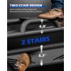 imageRunning Boards Compatible with 20152025 Ford F150 20172024 F250 F350 Super Duty SuperCrew Cab Two Stairs BoltOn Side Steps Steel with TripleShield AntiCorrosion Technology