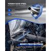 imageRunning Boards Compatible with 20152025 Ford F150 20172024 F250 F350 Super Duty SuperCrew Cab Two Stairs BoltOn Side Steps Steel with TripleShield AntiCorrosion Technology