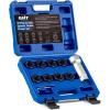 imageOrion Motor Tech 10pc Axle Spindle Threading Set Axle Thread Repair Kit with 8 Dies 1116quot Extension Bar Axle Nut Rethreader with M20 M22 M24 ampamp 1316quot 34quot UNEF Nuts Rethreading Tool Kit with Case