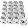 imageOrion Motor Tech 12quot20 Open End Lug Nuts 34quot 19mm Hex 084x09 in Chrome Plated Wheel Lug Nuts Compatible with Dodge Dakota Ramcharger Ford Bronco Explorer F150 Jeep Wrangler Set of 20Silver