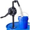 imageOrion Motor Tech 55 Gallon Drum Pump Rotary Barrel Pump for Transfer of Chemicals Acidic Solutions Fuel Water Based Fluids Fits 5 to 55 Gallon Drums Hand Water Pump Black