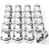 imageOrion Motor Tech 91618 Wheel Lug Nuts 32 Pack Black 916 x 18 Trim Lug Nuts 2 inches Tall Spline Drive Cone Seat Compatible with Dodge 19942011 Ram 2500 3500 Aftermarket Wheel 8x65 5x55Silver