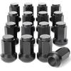 imageOrion Motor Tech 91618 Wheel Lug Nuts 32 Pack Black 916 x 18 Trim Lug Nuts 2 inches Tall Spline Drive Cone Seat Compatible with Dodge 19942011 Ram 2500 3500 Aftermarket Wheel 8x65 5x55Black