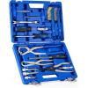 imageOrion Motor Tech Drum Brake Tool Kit 15pc Master Drum ampamp Disc Brake Tool Kit with Brake Spring Pliers Brake Caliper Brushes ampamp Drum Brake Spring Tool Brake Caliper Socket Set for Bolt Removal