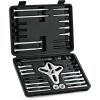 imageOrion Motor Tech Harmonic Balancer Puller Kit 49pc Power Steering Pulley Puller Installer Tool Set Heavy Duty Steering Wheel Puller Tool Kit for Flange Type Gear and Crank Puller with Storage Case