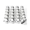 imageOrion Motor Tech M12x15 Lug Nuts Cone Seat Lug Nut Set with 34 Inch Hex 12x15mm Wheel Lug Nuts Compatible with Ford Focus Fusion Escape and More 611303 CV6Z1012C OEM Style Chrome Set of 20Silver