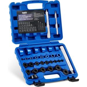 imageOrion Motor Tech 33pc Bearing Press Kit for Small Vehicles Bearing Race and Seal Driver Set with Metric SAE Adapters Seal Driver Set with 3 Knurled Handles