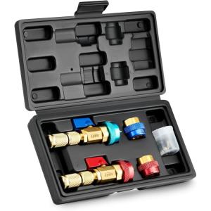 imageOrion Motor Tech AC Valve Core Removal Tool R134a R1234yf R22 Valve Core Remover Installer Tool Kit for Automotive Air Conditioning Systems AC Valve Core Tool for Standard JRA and Schrader Valve
