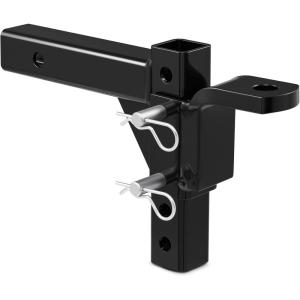 imageOrion Motor Tech Adjustable Trailer Hitch Fits 2 in Receiver 814quot Rise 912quot Drop Hitch Ball Mount with 8 Heights Heavy Duty Tow Hitch with 2 Hitch Pins 25T Capacity for Trailers Campers Boats