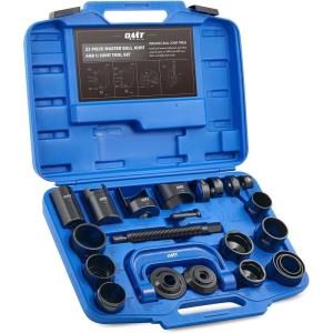imageOrion Motor Tech Ball Joint Removal Tool Kit 23pc Ball Joint Press ampamp U Joint Removal Kit with Sockets and Universal Adapters Heavy Duty Ball Joint Tool Set for Most 2WD 4WD Cars Trucks SUVs Blackblue