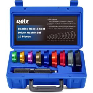 imageOrion Motor Tech Bearing Press Kit 10pc Bearing Race and Seal Driver Set with Seal Driver and 9 Bearing Adapters Seal Installer Bearing Driver Kit for Bearing Installation