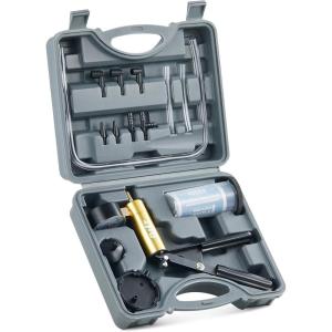 imageOrion Motor Tech Brake Bleeder Kit with Hand Vacuum Pump and Adapters Brake Bleeding Kit for Brake Fluid Power Steering Fluid More Vacuum Brake Bleeder Pump with Pressure GaugeGray