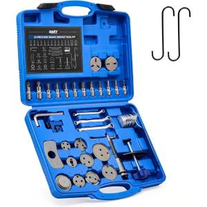 imageOrion Motor Tech Brake Caliper Tool Set 34pc Master Brake Caliper Compressor Tool Kit with 11 Adapters ampamp Swivel Brake Pad Spreader Tool Caliper Piston Compressor Tools with Brake Line Cutter Bender