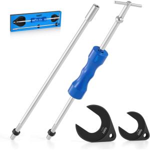 imageOrion Motor Tech CV Axle Removal Tool 4 pc Axle Puller Set with 50 ampamp 64 mm CV Joint Forks HeavyDuty Slide Hammer CV Shaft Removal Tool for Ford Taurus Mercury Sable SVT Raptor Lincoln Navigator