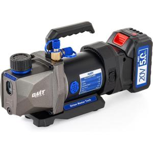 imageOrion Motor Tech Cordless LithiumIon HVAC Vacuum Pump 3 cfm Vacuum Pump BatteryPowered Auto AC Vacuum Pump for R134a R410a R1234yf Systems 14hp Single Stage Vacuum Pump Automotive