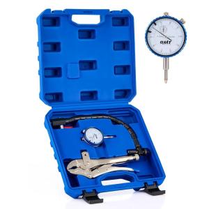 imageOrion Motor Tech Dial Gauge Brake Runout Gauge and Ball Joint Gauge Clamping Dial Indicator with 7 in Locking Pliers ampamp 360 Flexible Stem Holder 001 mm Precision Automotive Dial Indicator