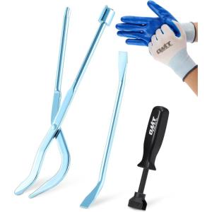 imageOrion Motor Tech Drum Brake Tool Kit 3 pc Drum Brake Adjustment Tool Set with Brake Spring Compressor Tool and Brake Spoon Double Ended Brake Spring Pliers for Brake Spring Removal and Installation
