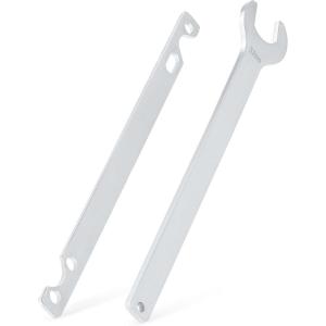 imageOrion Motor Tech Fan Clutch Wrench Set with 32mm Nut and Water Pump Pulley Holder for BMW E34 E36 E39 E46 E90 2pc Silver