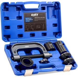 imageOrion Motor Tech Heavy Duty Ball Joint Press ampamp U Joint Removal Tool Kit with 4wd Adapters for Most 2WD and 4WD Cars and Light Trucks BKdark gray Cframe