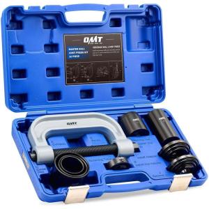 imageOrion Motor Tech Heavy Duty Ball Joint Press ampamp U Joint Removal Tool Kit with 4wd Adapters for Most 2WD and 4WD Cars and Light Trucks BKgray Cframe