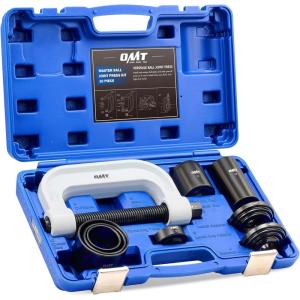imageOrion Motor Tech Heavy Duty Ball Joint Press ampamp U Joint Removal Tool Kit with 4wd Adapters for Most 2WD and 4WD Cars and Light Trucks BKwhite Cframe