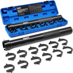 imageOrion Motor Tech Inner Tie Rod Removal Tool Kit Inner Tie Rod Tool for Tie Rod Removal and Installation Master Inner Tie Rod Tool Set with 12 Crowfoot Adapters 12 Inch Drive Tubeblack