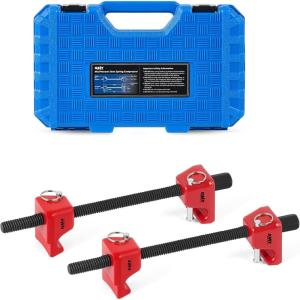 imageOrion Motor Tech Macpherson Strut Spring Compressor Tool Set with 105quot Range Dual HeavyDuty Coil Spring Compressor Tools with 12quot Square Drive 1316quot Hex Auto Tool Set for Suspension Work BlueRed