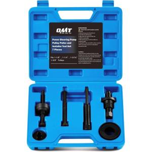 imageOrion Motor Tech Power Steering Pump Pulley PullerInstaller Tool Set Pump Pulley Remover Installer Tools Compatible with Ford GM and Chrysler VehiclesBlue