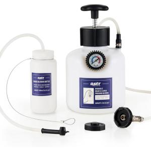 imageOrion Motor Tech Pressure Bleeder 25L Brake Pressure Bleeder with 507mm Adapter 26qt Manual Power Brake Bleeder with 500mL Brake Bleeder Bottle Compatible with Ford Subaru Nissan Infinity435mm Adapter