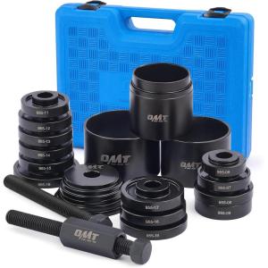 imageOrion Motor Tech Wheel Bearing Press Kit for Front Wheel Drive Bearing Removal ampamp Installation 24pc Wheel Bearing Puller Tool Set with Sliding Screws Universal Bushings Sleeves Storage Caseblue