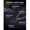 imageOrion Motor Tech 10pc Snap Ring Pliers Set Internal ampamp External Circlip Pliers With Bent ampamp Straight Pliers Hook Pick Heavy Duty Removal Tool Storage Case ampamp Gloves
