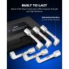imageOrion Motor Tech 12quot Dr Diesel Injector Socket Wrench Set 6pc 12pt Diesel Fuel Socket Set with 12 14 16 17 18 19mm Wrenches LType Diesel Mechanic Tool for Dismantling Fuel Line with Case
