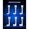 imageOrion Motor Tech 12quot Dr Diesel Injector Socket Wrench Set 6pc 12pt Diesel Fuel Socket Set with 12 14 16 17 18 19mm Wrenches LType Diesel Mechanic Tool for Dismantling Fuel Line with Case