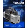 imageOrion Motor Tech 144 cfm 2 Stage Vacuum Pump 15 hp Rotary Vane HVAC Vacuum Pump with 15 Micron Ultimate Vacuum AC Vacuum Pump for R134a R22 R410A