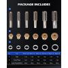 imageOrion Motor Tech 150pc Oil Drain Plug Repair Kit in M13 M15 M17 M20 M22 Sizes Metric Oil Drain Pan Thread Repair Kit with Crush Washers Thread Taps Drain Plugs and Carry Case Rethreading Tools
