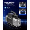 imageOrion Motor Tech 2 Stage A2L Vacuum Pump 5 cfm 12 hp Two Stage Sparkless Ignition Proof Vacuum Pump for R1234yf R32 R134a R22 R410A with 15 Micron Ultimate Vacuum Auto HVAC Vacuum Pump