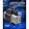 imageOrion Motor Tech 2 Stage A2L Vacuum Pump 5 cfm 12 hp Two Stage Sparkless Ignition Proof Vacuum Pump for R1234yf R32 R134a R22 R410A with 15 Micron Ultimate Vacuum Auto HVAC Vacuum Pump